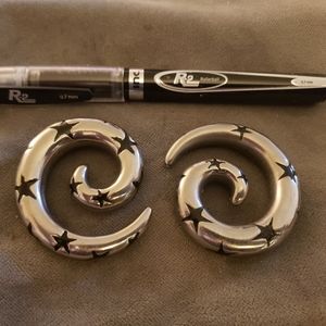 Spiral steel tapers gauge 7/16 or 9.